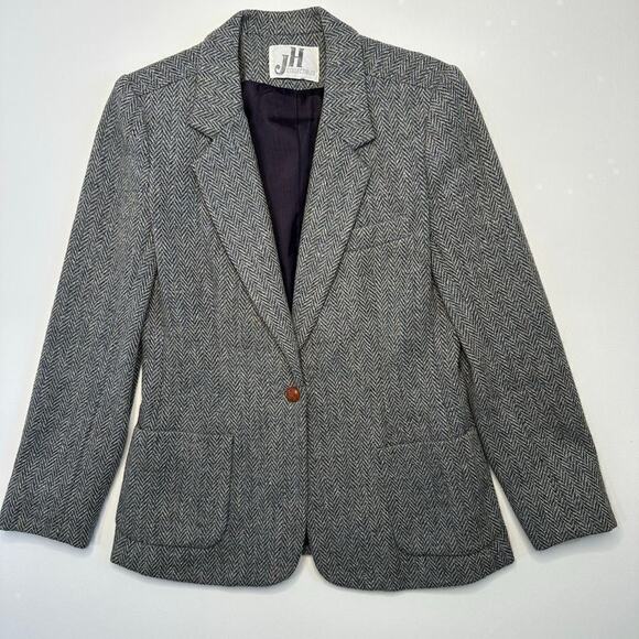 JH Collectibles Wool Herringbone Blazer - Picture 1 of 9